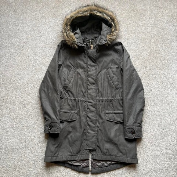 Vtg Abercrombie & Fitch Parka Jacket Insulated‎ Water Resistant Wind Proof M - Picture 1 of 7